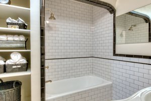 Bathroom of Charles Bukowski's childhood home in Los Angeles after renovation